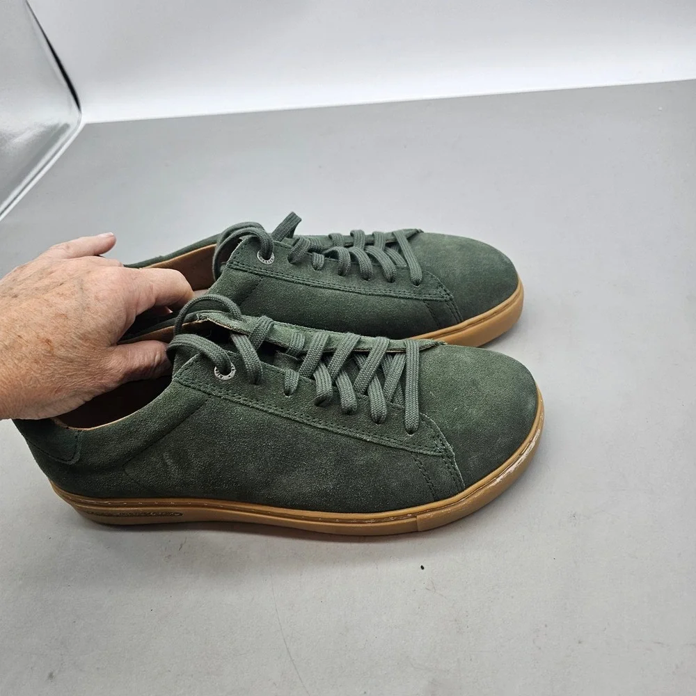 Birkenstock Bend Low Forest Green Suede Sneakers Mens 8 Womens 10 EU 41